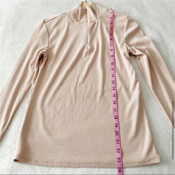 Tahari Pink Ribbed Pullover - Picture 5 of 9